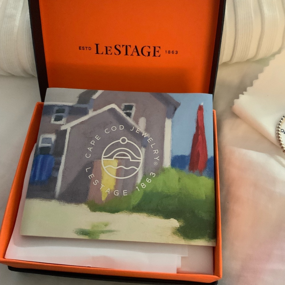 LeStage Cape Cod Silver Bracelet with Gold Accent - Picture 4 of 4